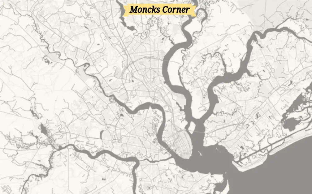 Moncks Corner Map