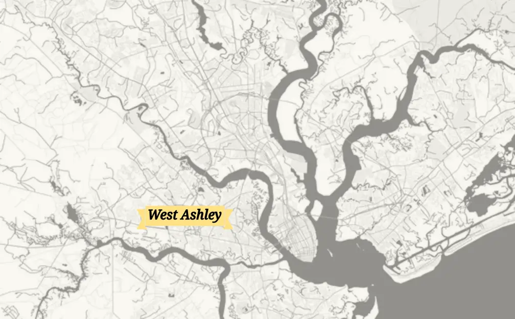 West Ashley Map